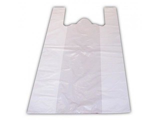 Bags with handles, white, 16x12x30cm, 100 pcs.