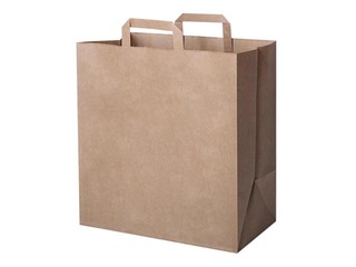 Paper bags with handles, 260x140x290mm, brown
