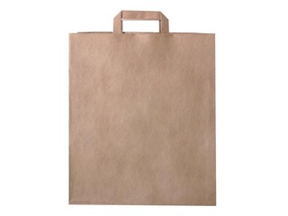 Papīra maisiņš ar rokturiem, brūns, 260x140x290mm