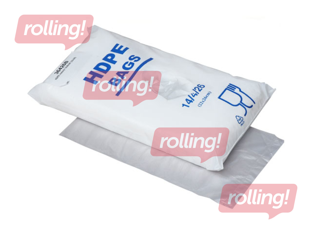 Kotid ilma sangadeta HDPE, 22 x 26 cm, 800 tk