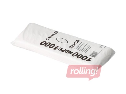 Bags without handles HDPE, 22x38 cm, 1000 pcs.