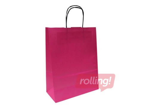 Paper gift bag TOPTWIST 240x110x310mm, purple
