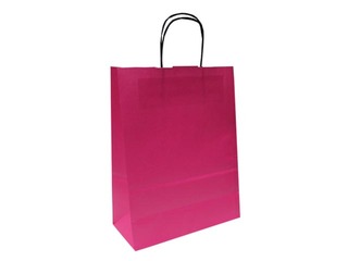 Paper gift bag TOPTWIST 240x110x310mm, purple
