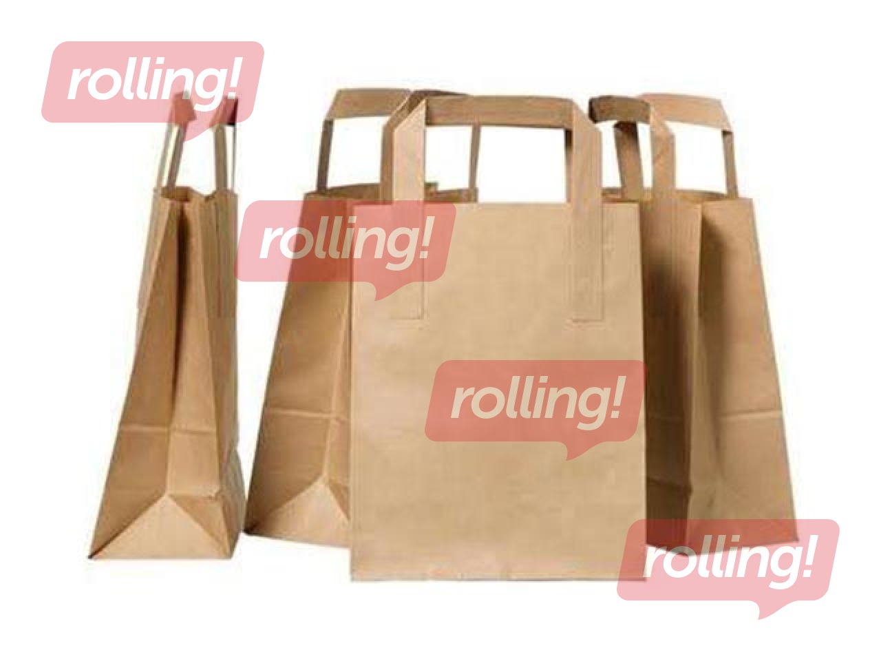 Papīra maisiņš TOPTKRAFT, brūns, 180x80x220mm