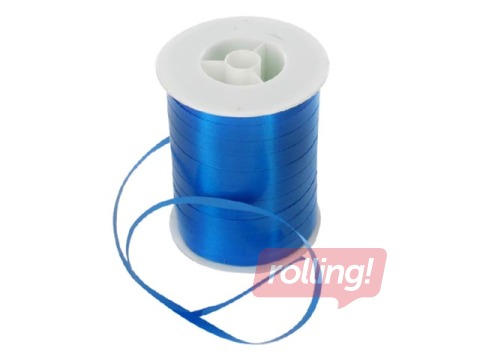 Dāvanu saiņošanas lente spolē, 200m, zila