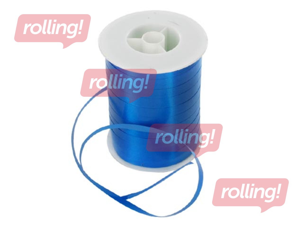 Dāvanu saiņošanas lente spolē, 200m, zila