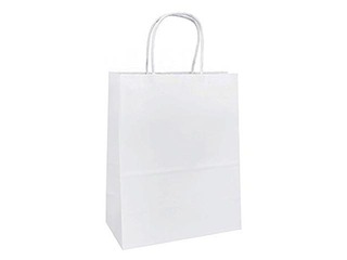 Paper gift bag TOPTWIST 400 x 160 x 450 mm, white