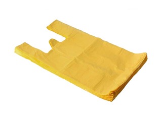 Kotid sangadega HDPE, kollane, 30x18x55cm, 25 mik., 100 tk.