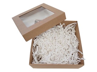 Бумажная стружка 20x20 см, 150 г, белая