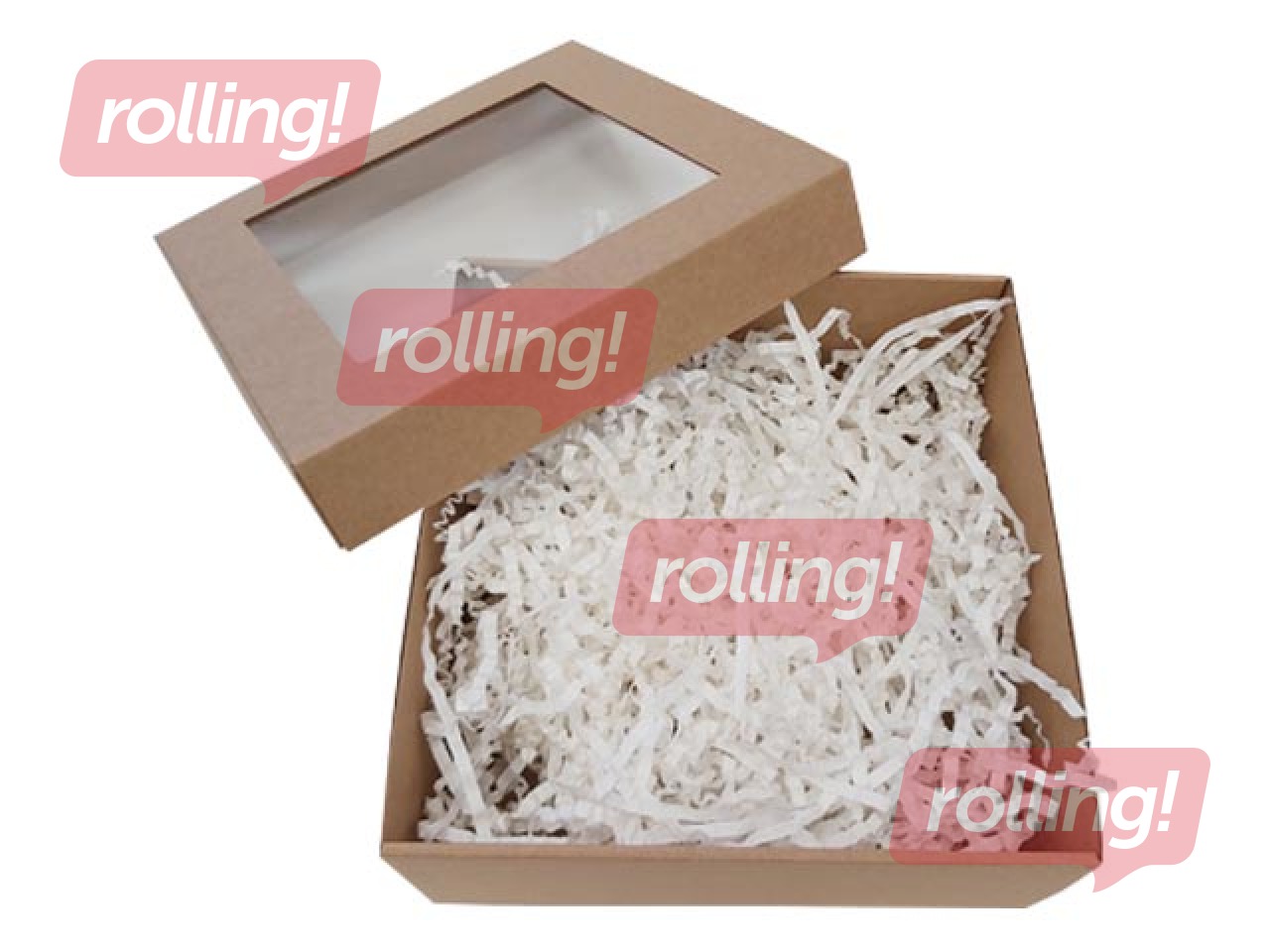 Papīra skaidas 20x20cm, 150 g, baltas