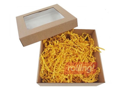 Paper shavings 20x20 cm, 150 g, yellow
