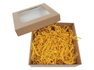 Paper shavings 20x20 cm, 150 g, yellow