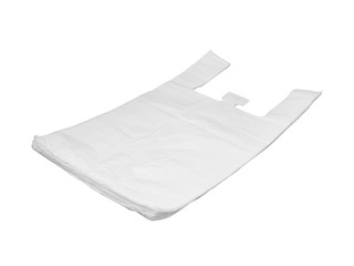 Maisiņi ar rokturiem, HDPE, balti, 45x25x75 cm, 100 gab.