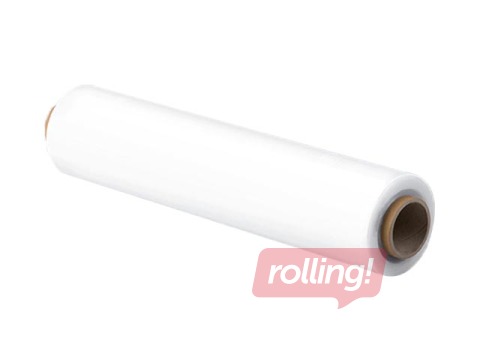 Stretch film for pallet wrapping, 45 cm x 270 m, 17 microns, white