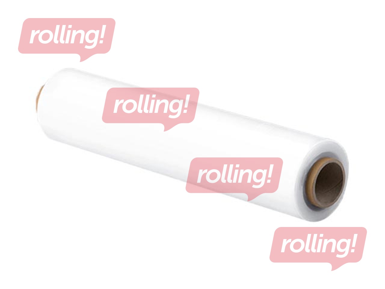 Stretch film for pallet wrapping, 45 cm x 270 m, 17 microns, white