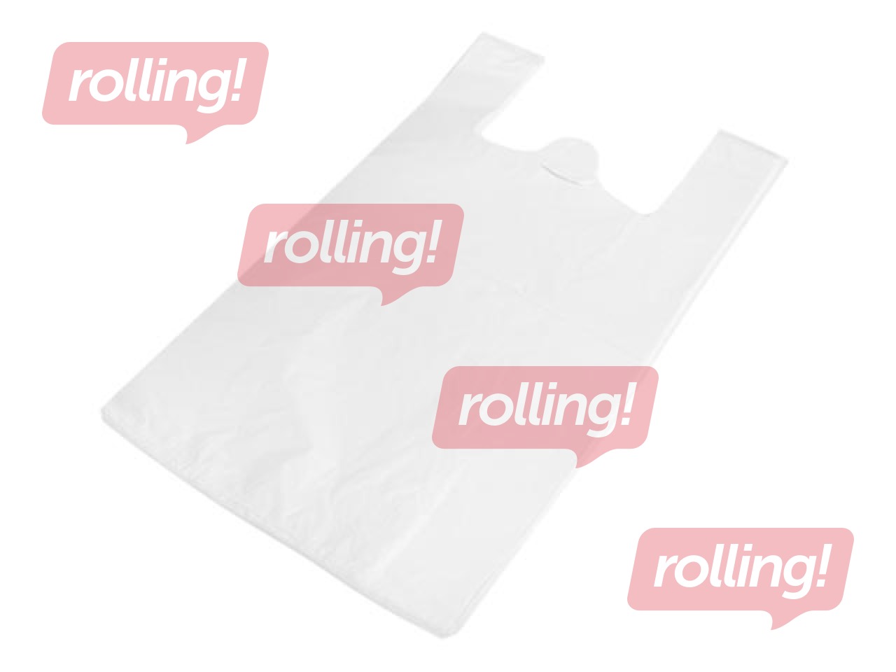 Maisiņi ar rokturiem, balti, 35x16x64cm, 100 gab.