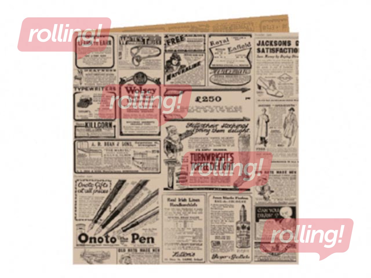 Snack bags Times, 160x165mm, paper, brown with two open edges, 100 pcs.