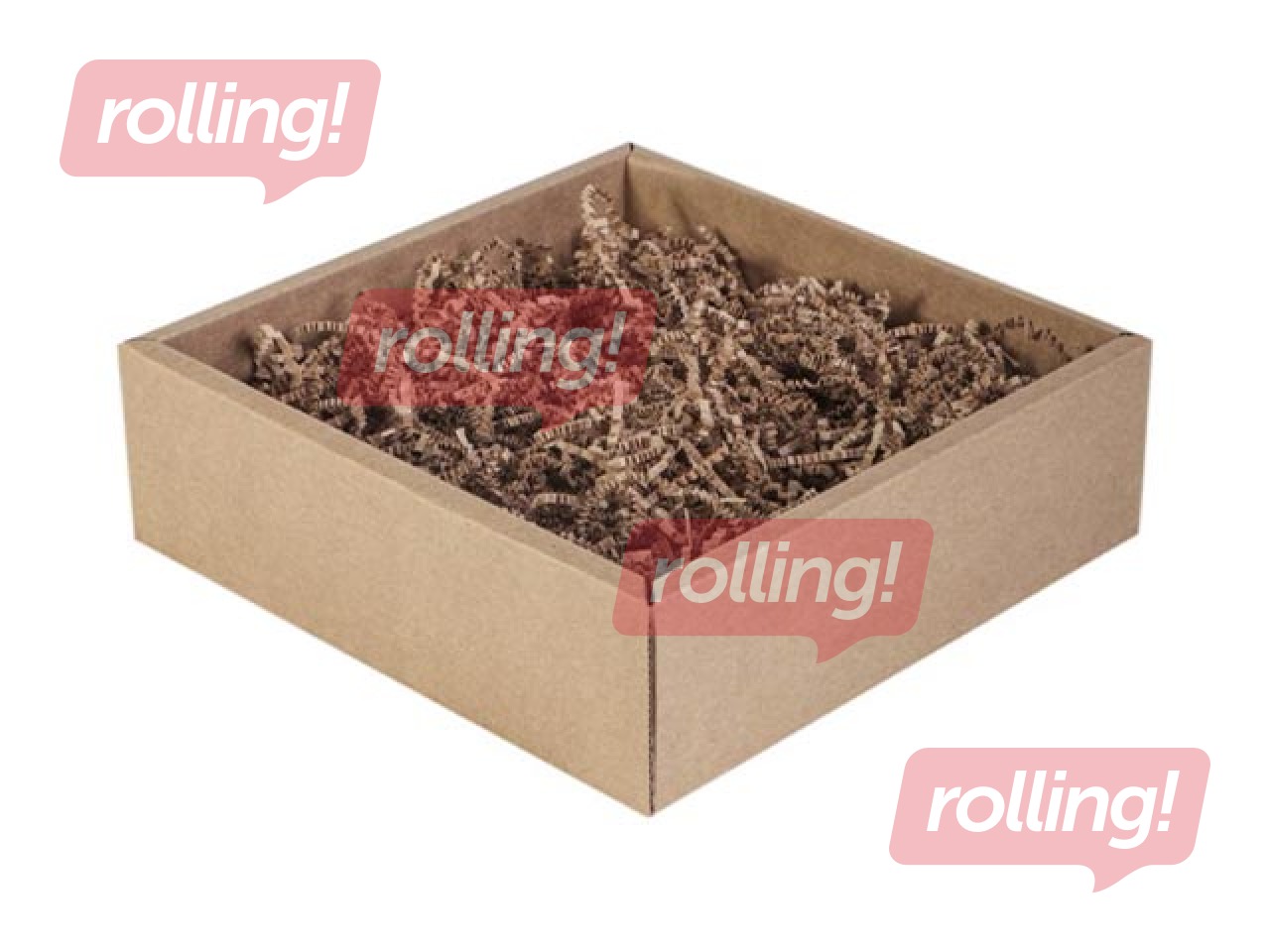 Paper shavings 2 mm, 1 kg, brown