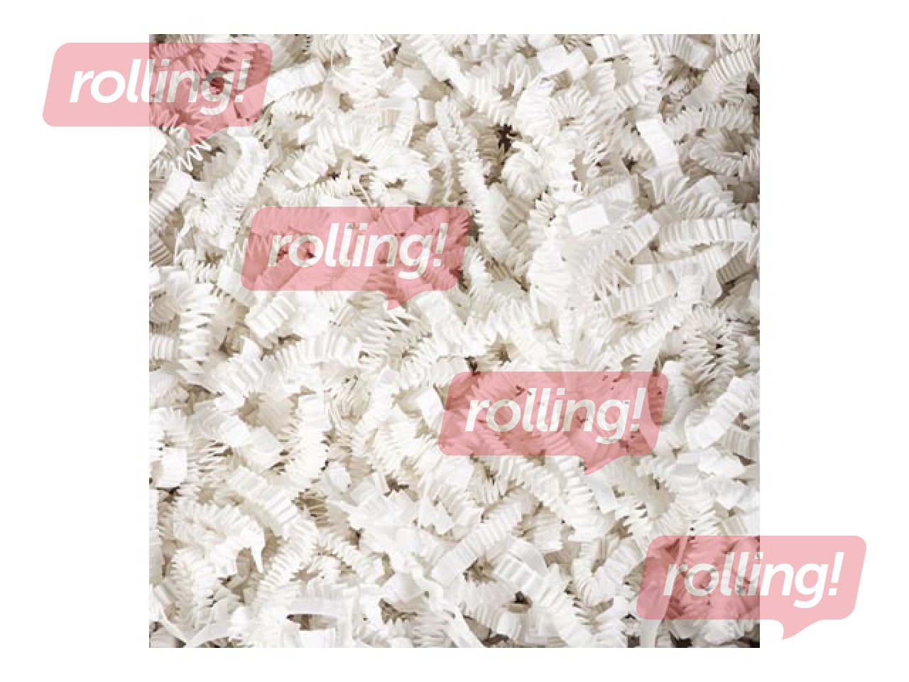 Papīra skaidas 4 mm, 1 kg, baltas