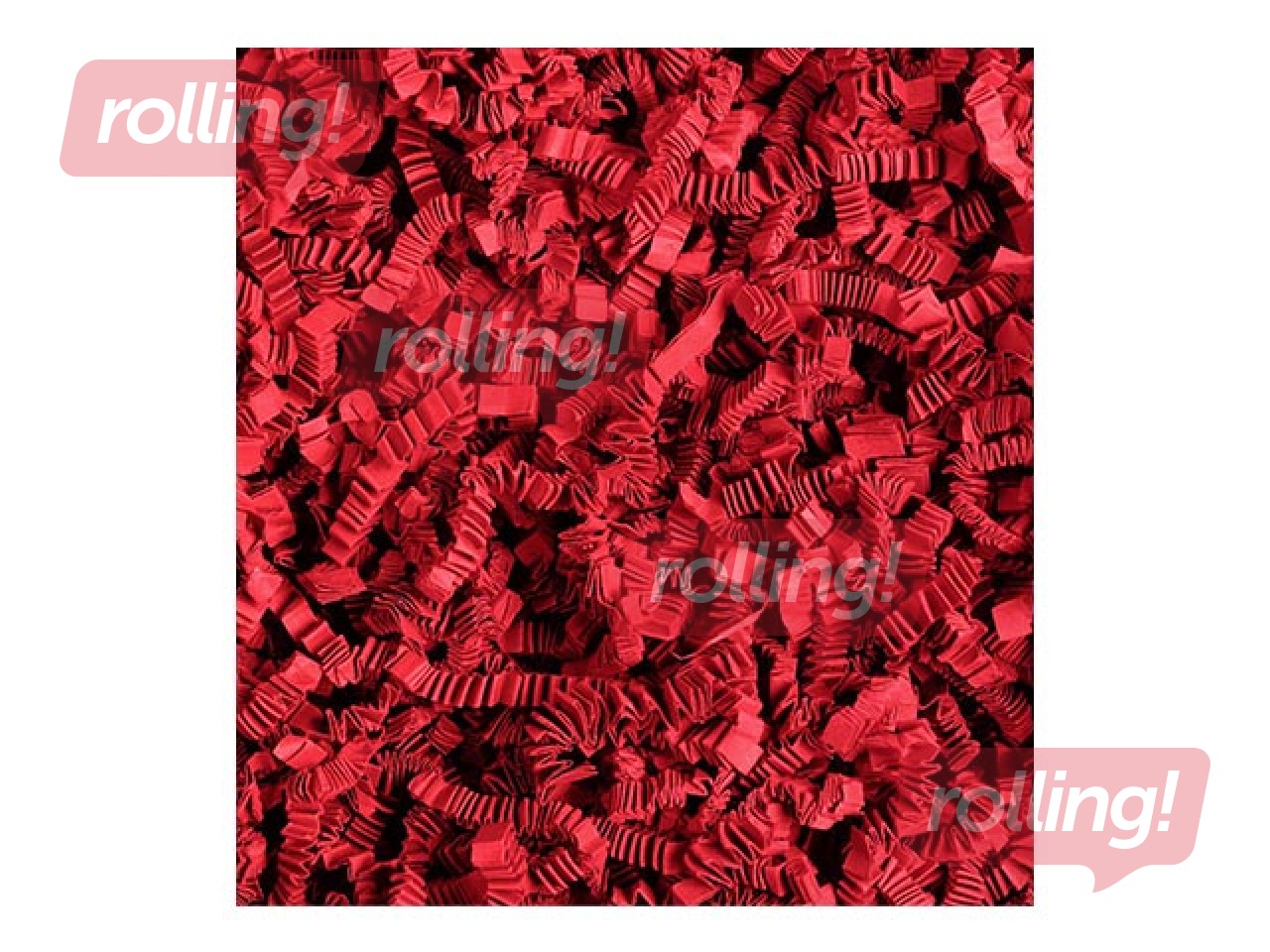 Бумажная стружка 4 мм, 5 кг, красная