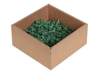 Paper shavings 4 mm, 5 kg, dark green