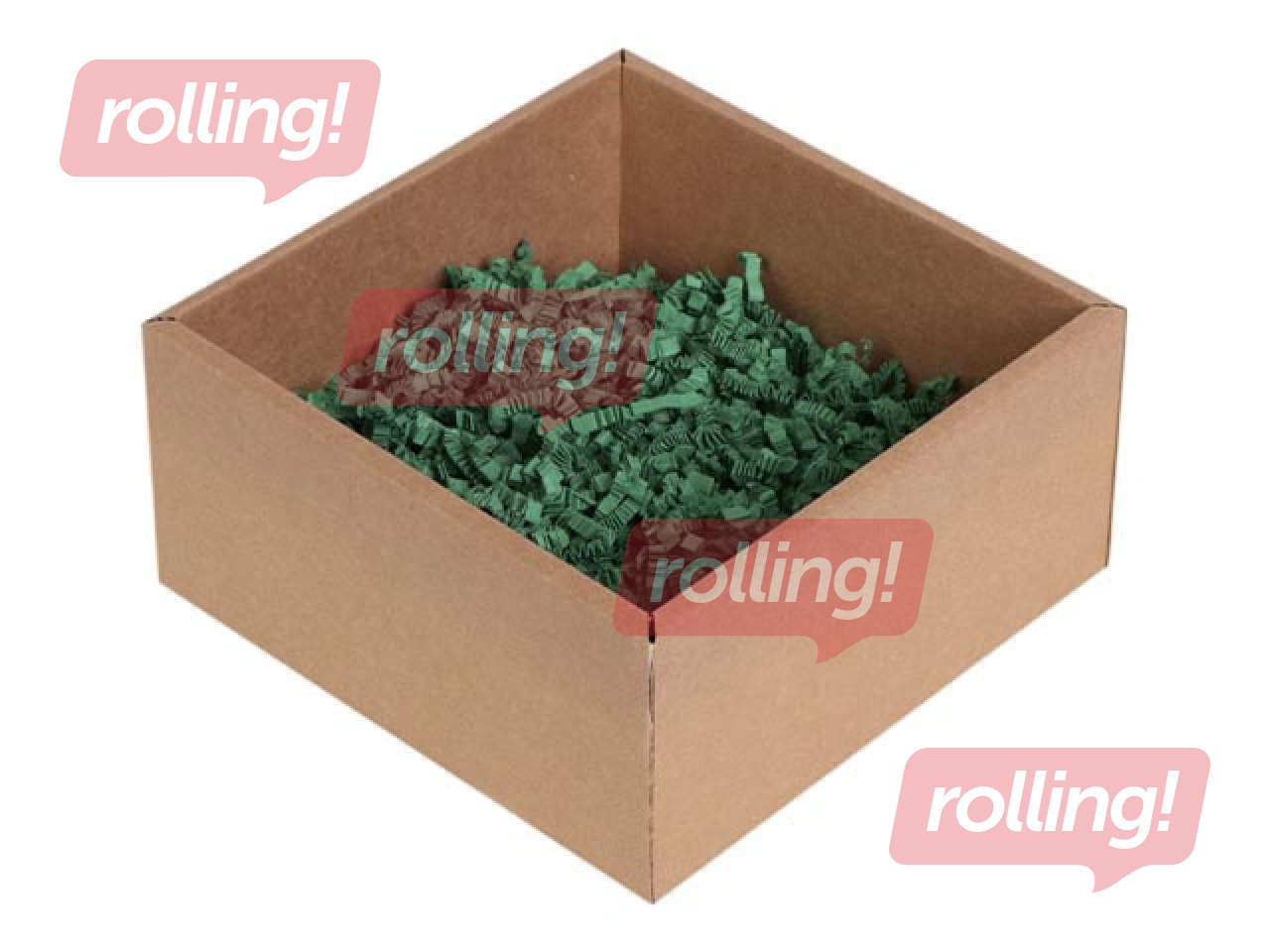 Papīra skaidas 4 mm, 5 kg, tumši zaļas