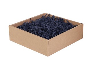 Paper shavings 4 mm, 5 kg, dark blue
