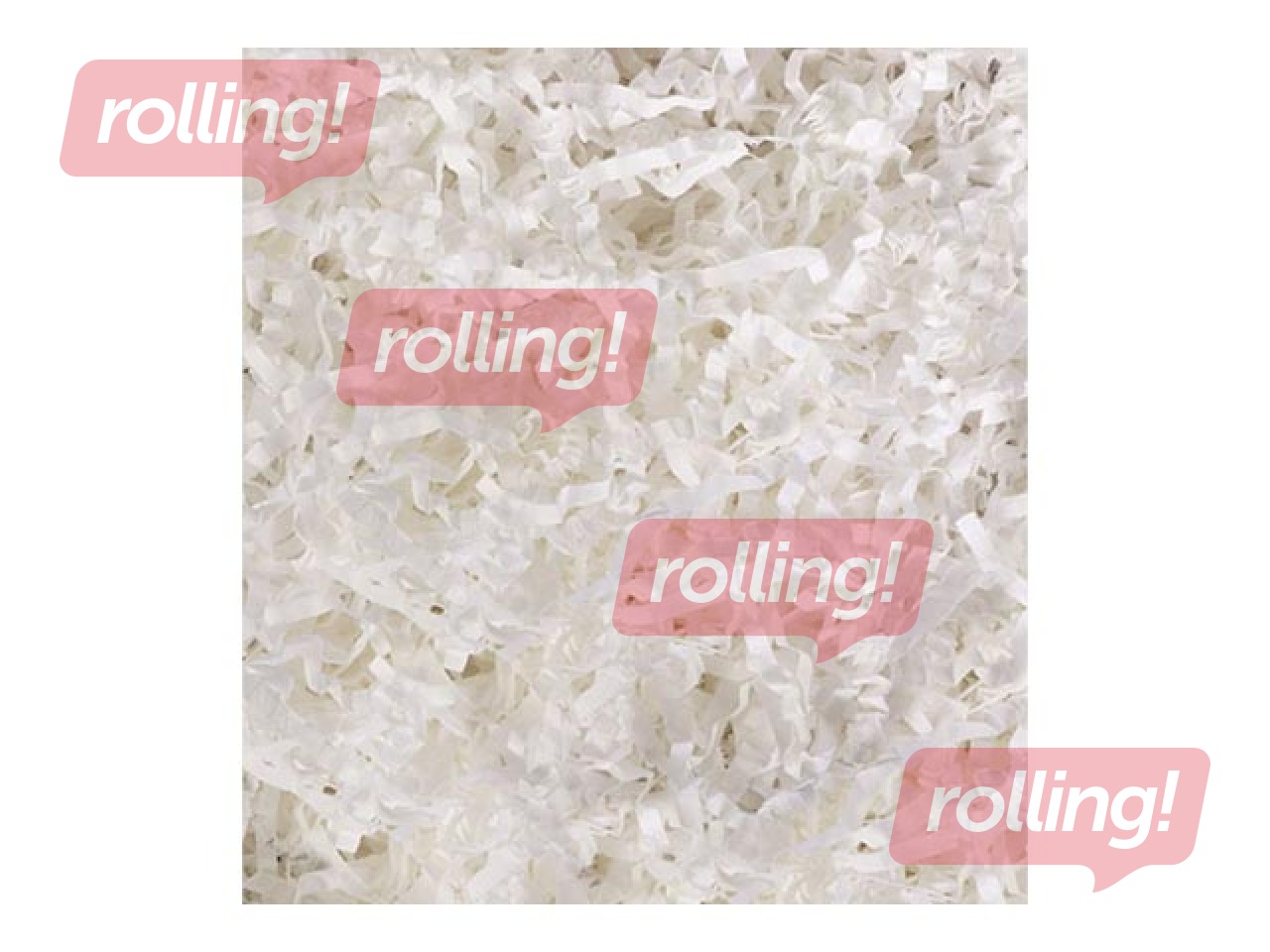Papīra skaidas 4 mm, 5 kg, baltas