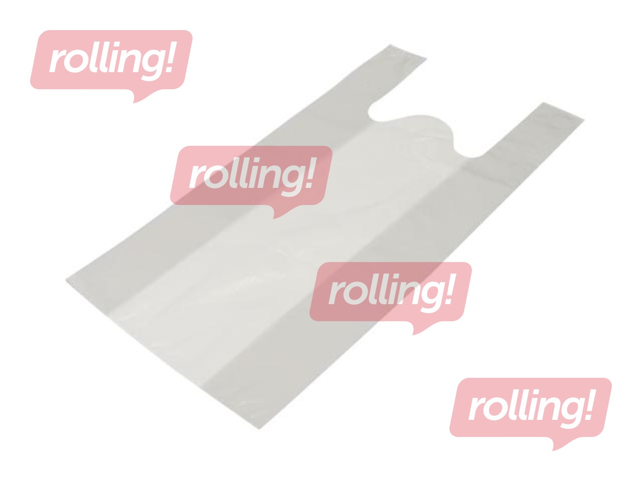 Мешки с ручками, белые, 40x20x64см, 50 микрон, 25 шт.