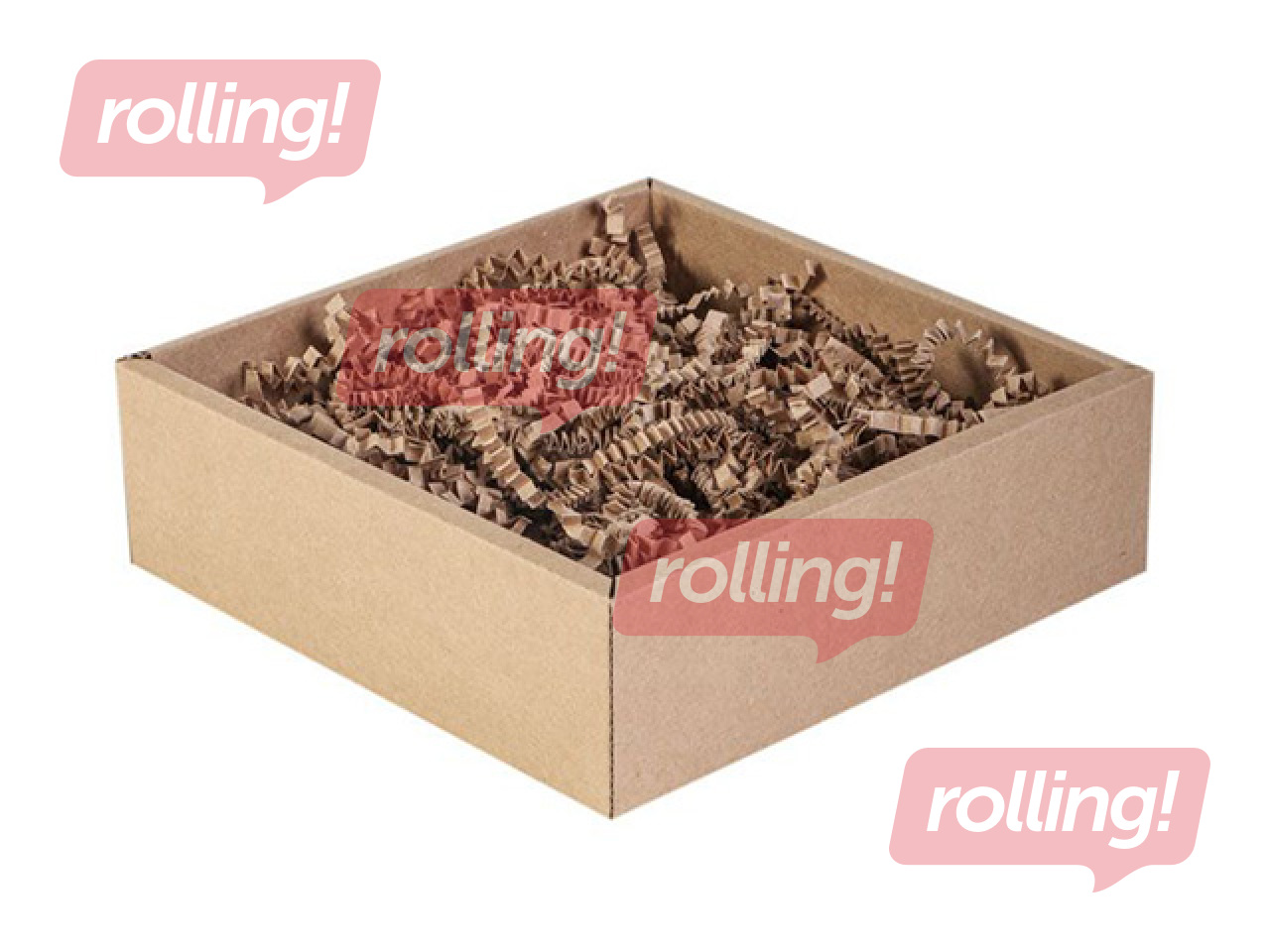 Papīra skaidas 4mm, 5 kg, brūnas