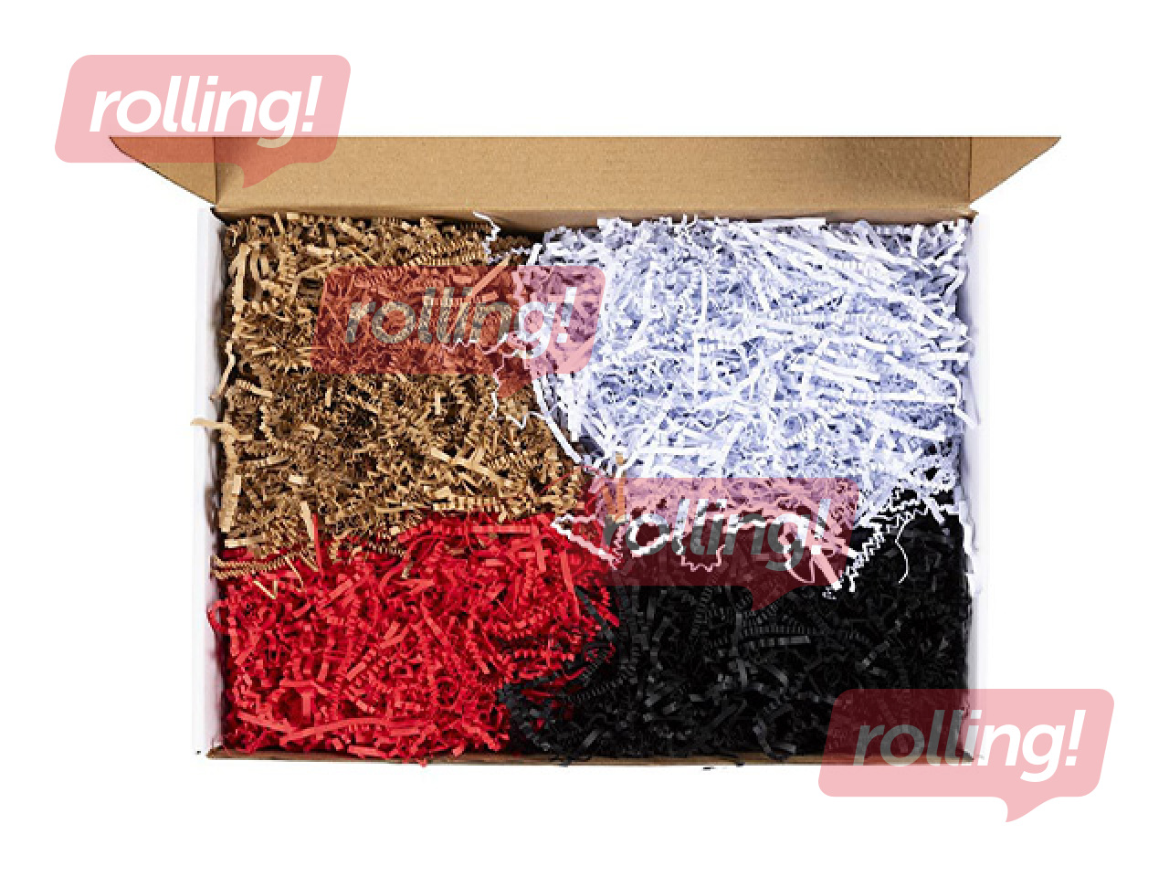 Бумажная стружка, 4 цвета, 3mm, 4x50g