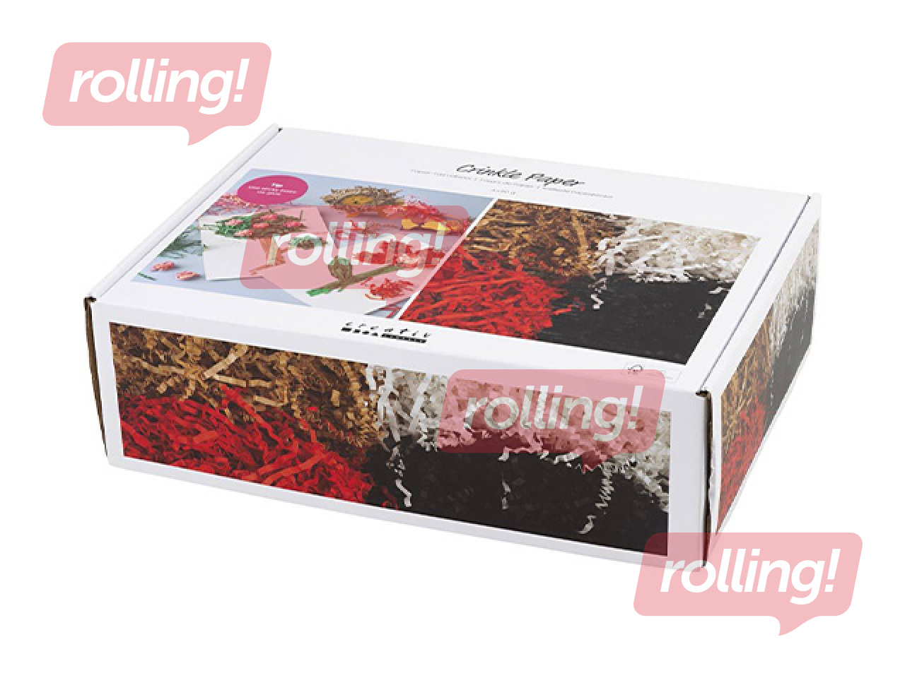 Бумажная стружка, 4 цвета, 3mm, 4x50g