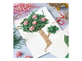 Бумажная стружка, 4 цвета, 3mm, 4x50g