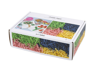 Paper shreds, 4 colours, 3mm, 4x50g