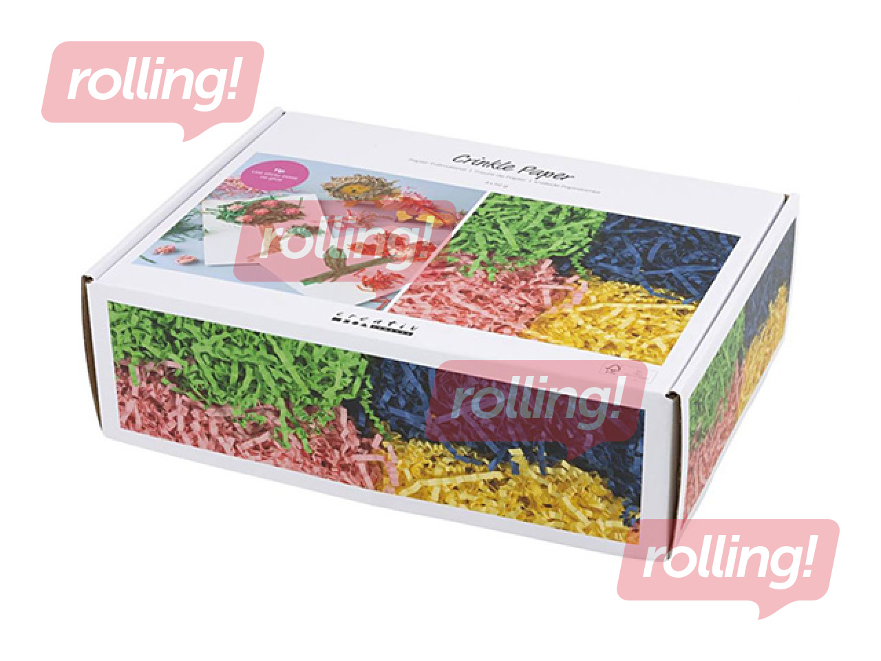 Papīra skaidas, 4 krāsas, 3mm, 4x50g