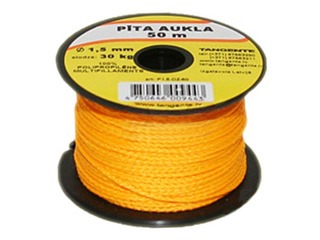 Aukla pīta universāla Tangente, 1.5 mm, 50 m, dzeltena