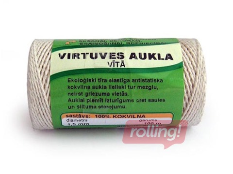 Aukla vīta, kokvilnas Tangente, 1.5 mm, 100 m