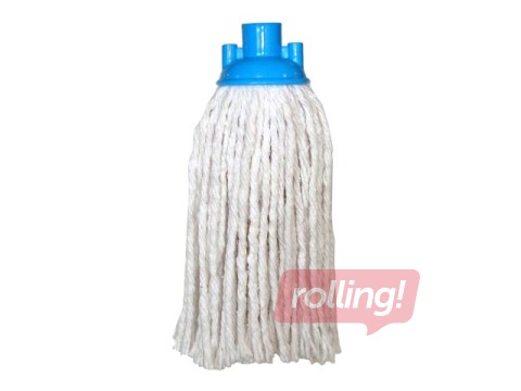 Mops, bārkstains, kokvilnas, balts, 120g, 23cm