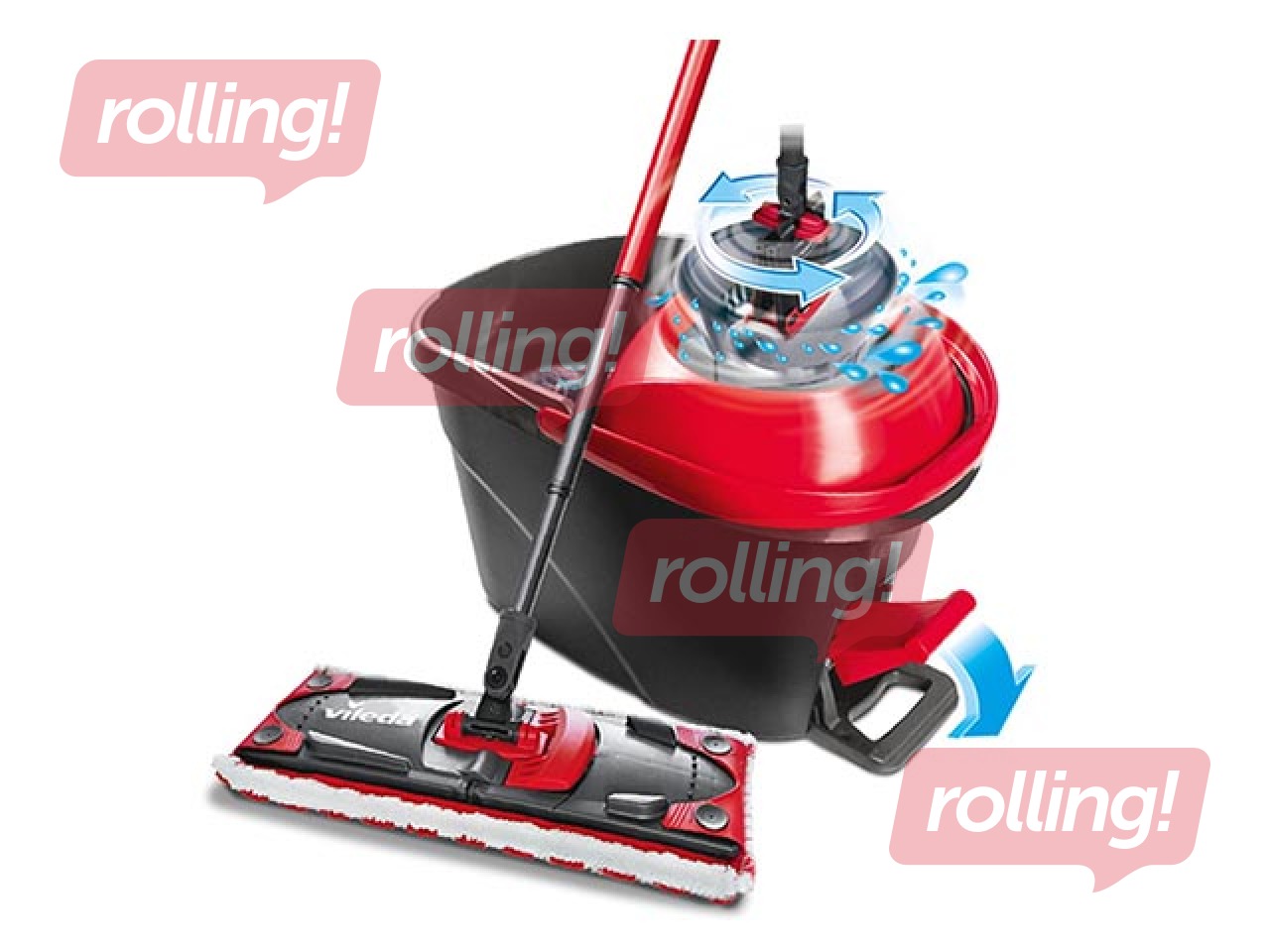 Grīdas uzkopšanas komplekts Vileda EasyWring UltraMat, slota + spainis
