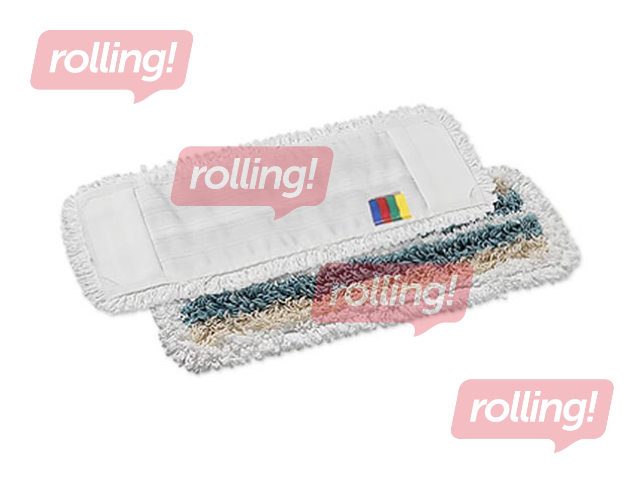 Multi-fiber mop with pockets, 40cm