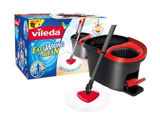 Grīdas uzkopšanas komplekts Vileda EasyWring & Clean, slota + spainis