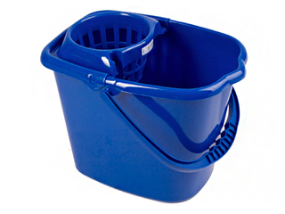 Plastic bucket with mop press KAMAL, 12 l, assorted