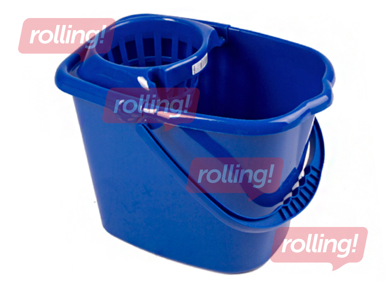 Plastic bucket with mop press KAMAL, 12 l, assorted