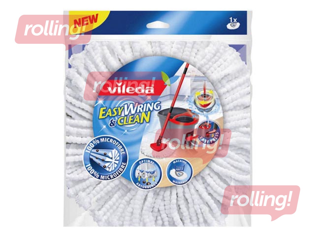 Grīdas slotas Vileda Easy Wring & Clean maiņa, 1 gab