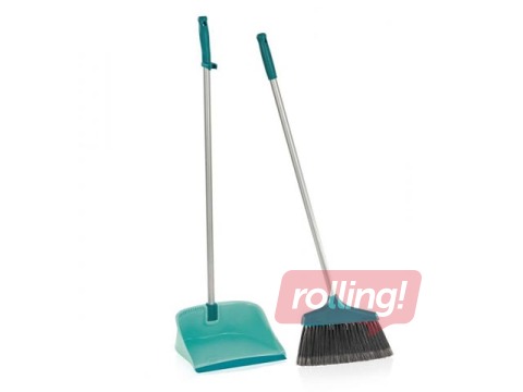 Floor broom with handle and dust pan, LEIFHEIT