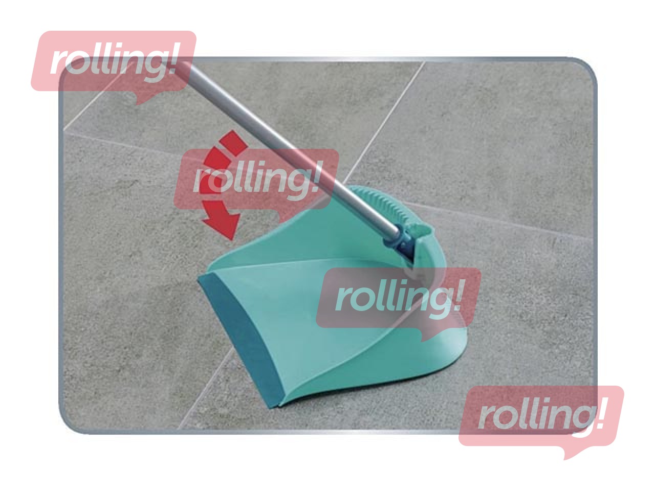 Floor broom with handle and dust pan, LEIFHEIT