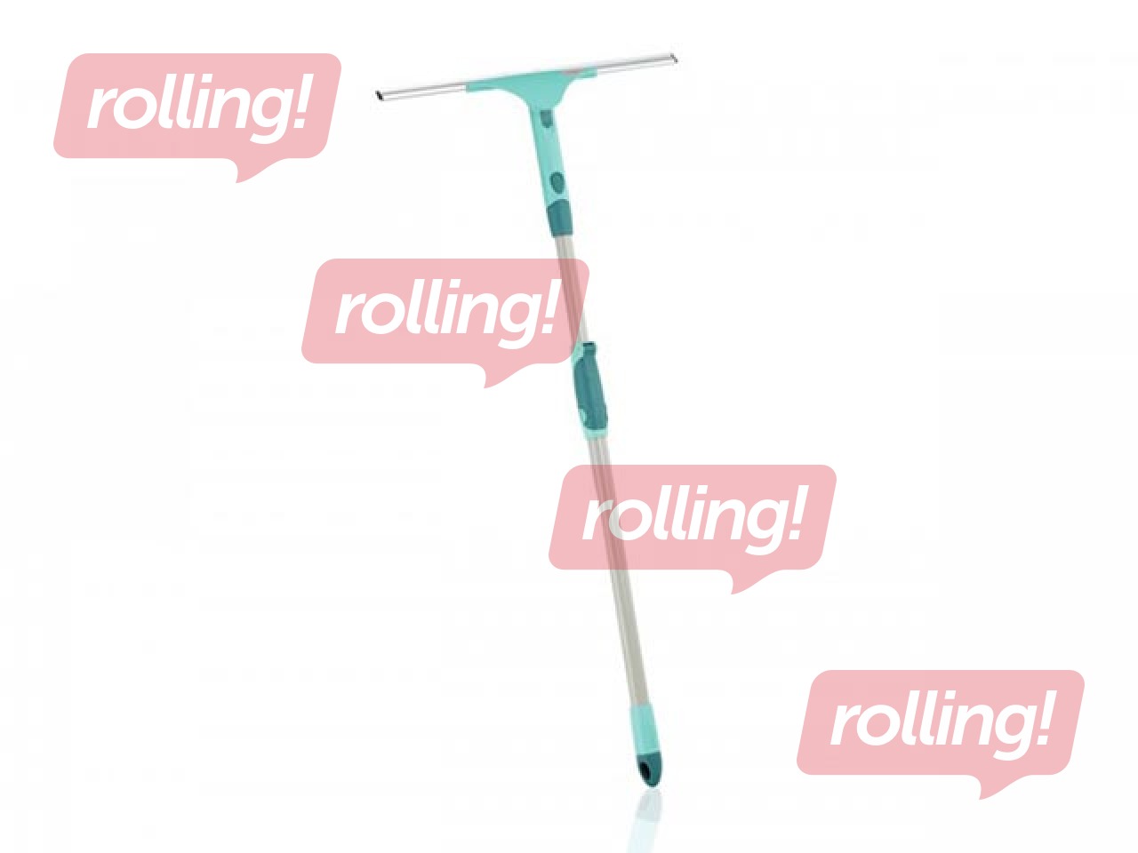 Logu tīrītājs ar teleskopisku kātu līdz 200cm LEIFHEIT Window Slider XL 40cm 