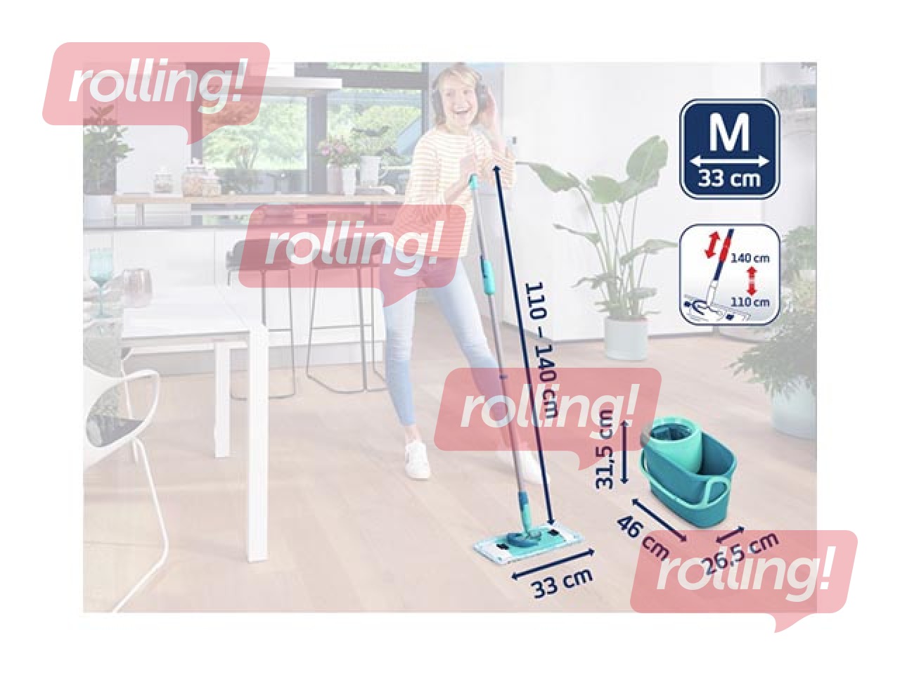 Grīdas uzkopšanas komplekts Leifheit, Clean Twist M Ergo