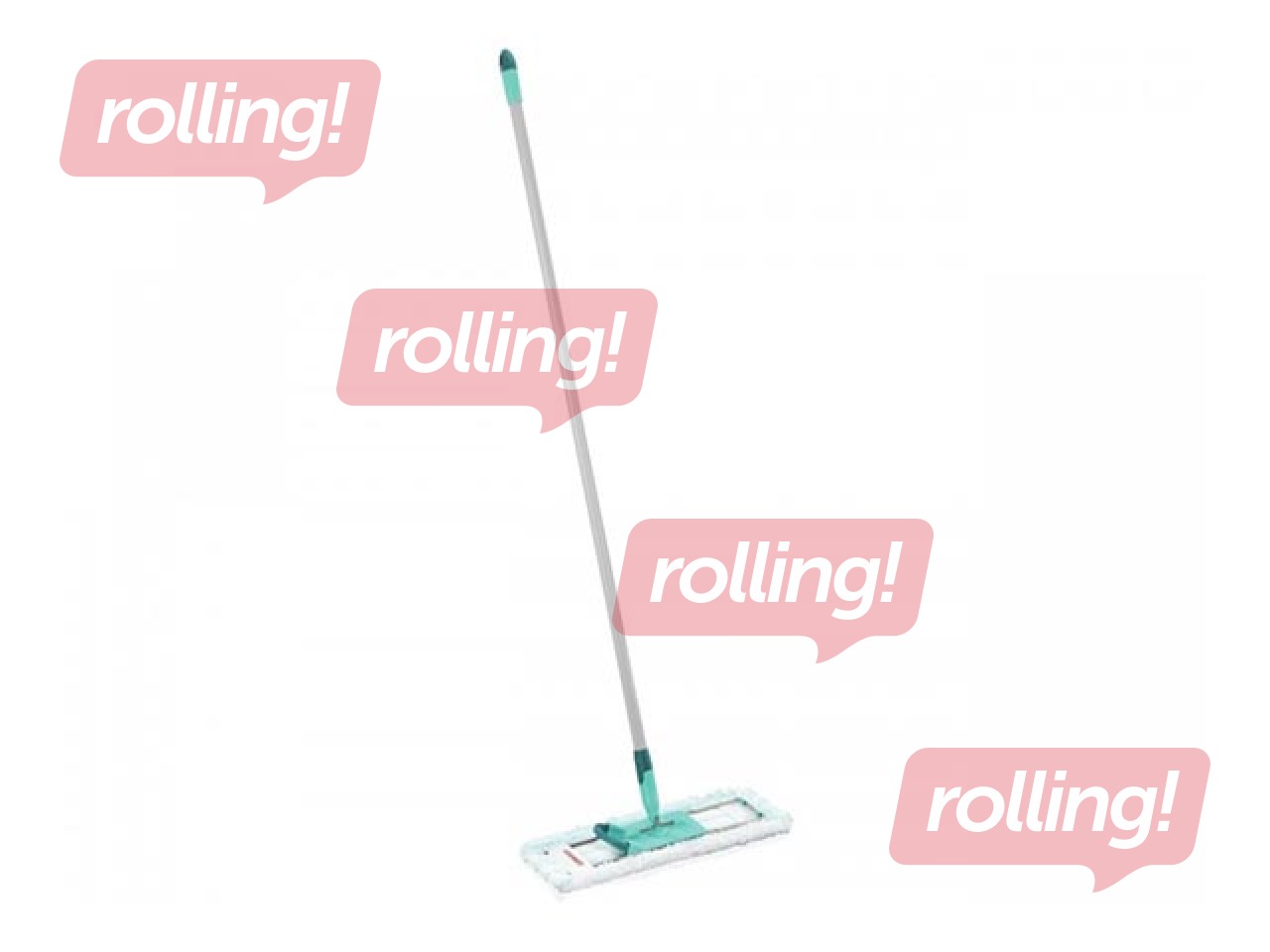 Щетка для пола со стальной ручкой Leifheit Profi XL Micro duo, 42 см