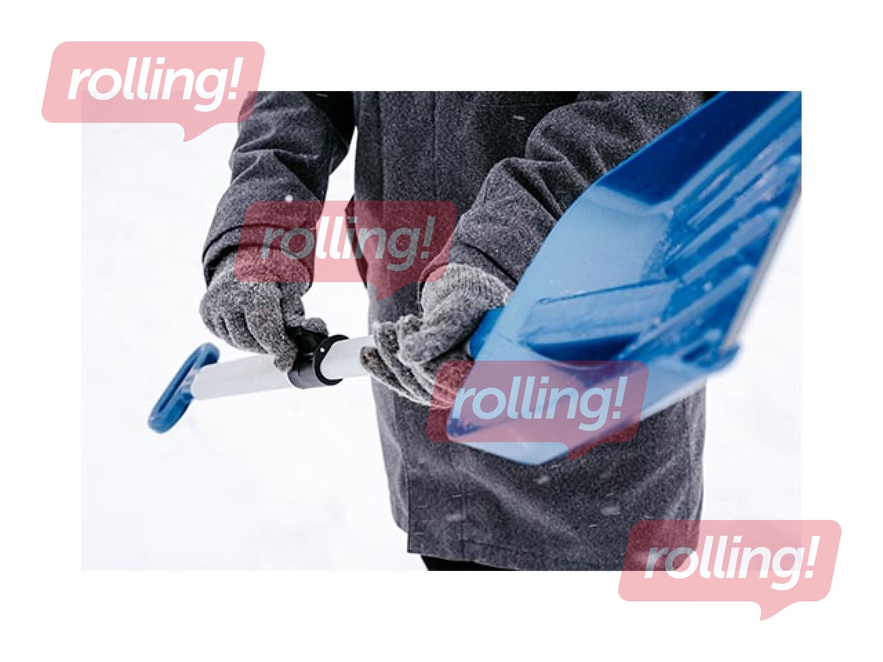 Lumelabidas Kungs, alumiiniumist otsa ja varrega